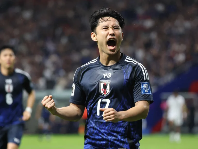 Jepang mengalahkan Indonesia dengan skor 6-0 dalam pertandingan kualifikasi Piala Dunia AFC Grup C.