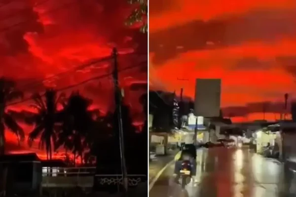 Langit di Indonesia Berubah Menjadi Merah Darah dalam Fenomena Optik yang Langka