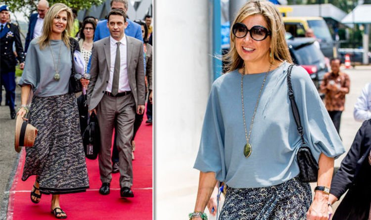 Ratu Maxima dari Belanda tampil dengan gaya boho-chic dalam kunjungannya ke Indonesia