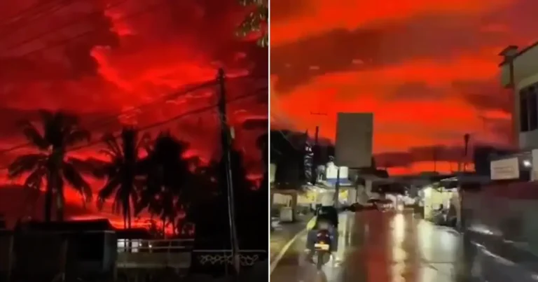Langit di Indonesia Berubah Menjadi Merah Darah Akibat Fenomena Optik yang Langka